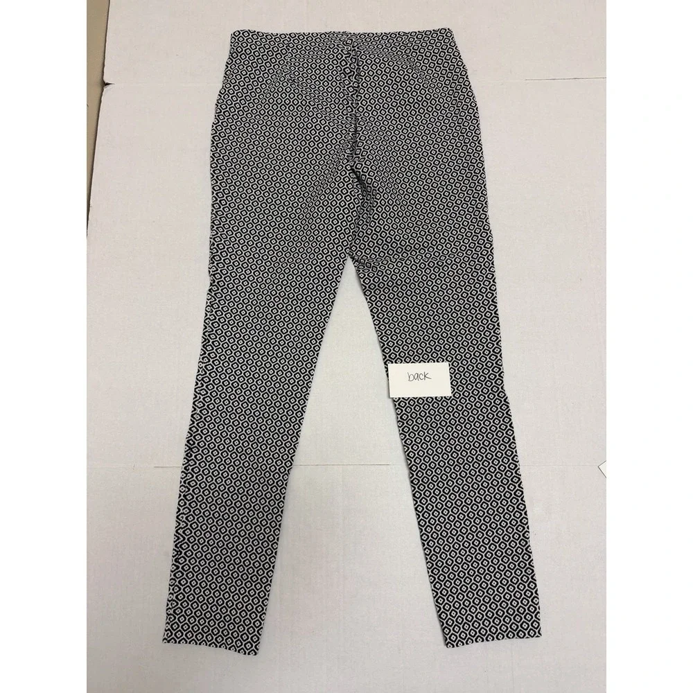 Michael Kors pull-on pants leggings white/black patterned, women's‎ medium